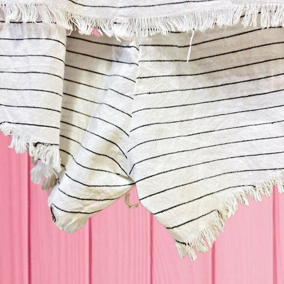 SABO Striped Short Romper Shirt & Short Ripped Hem One Piece Jumpsuit Summer - Picture 7 of 11